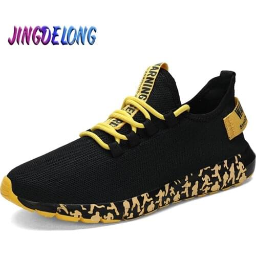 Summer Mens Casual Shoes Mesh Breathable Mens Sneakers Brand Soft Shoes Lightweight Lace-up Mens Mesh Shoes Tenis Shoes