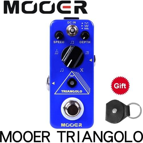 Mooer MTR3 Triangolo Digital Tremolo with Tap Tempo Micro Guitar Effects Pedal