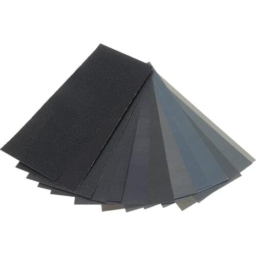 42 Sheets Dry Wet Sandpaper Sand Paper Sheets Set Grinding Polishing Abrasive Sandpapers 120-3000 Grit