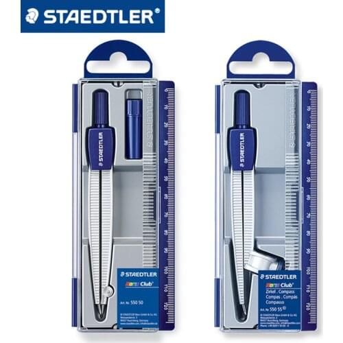 German STAEDTLER student compass set 550 50/55/60 geometric drawing design ruler aluminum alloy compass ruler function