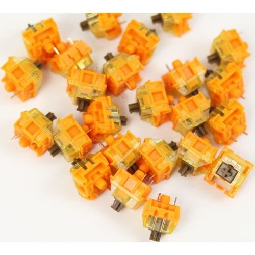 New arrival TTC Mechanical keyboard switch TTC golden red/brown switch gold contact keyswitch V2