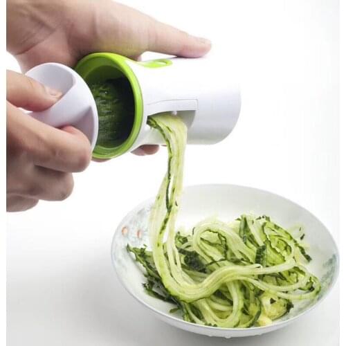 Blades Vegetable Spiralizer Slicer Twister Handheld Spiral Cutter Fruit Grater Cooking Tools Spaghetti Pasta Kitchen Gadget