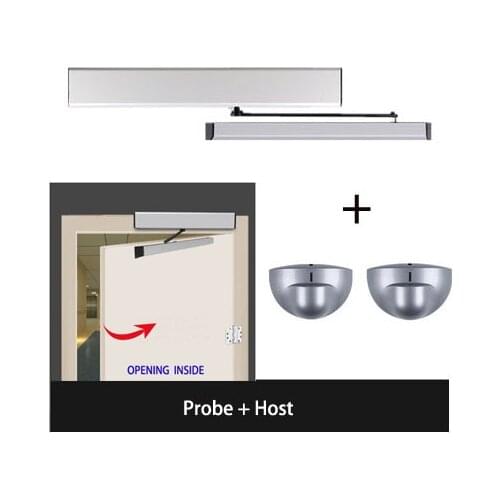 OMATE microwave motion IR sensor Remote control Automatic Swing Door gate Opener single leaf 100kg loading weight kit 2