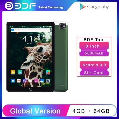 New 8 Inch Original Tablet Pc Google Play Android 9.0 Quad Core 3G Network Phone Call Tablets Bluetooth WiFi 2GB RAM 32GB ROM