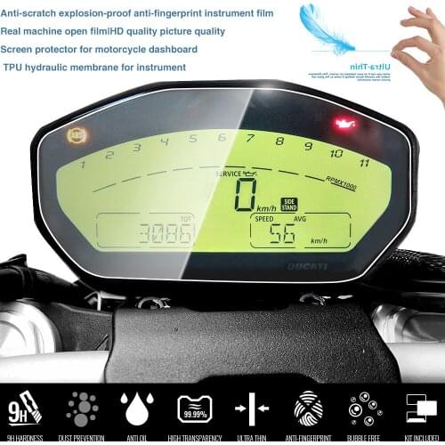 Fit For DUCATI Monster 797 821 1200 1200R Motorcycle dashboard Scratch Protection Film Instrument Speedometer Screen Protection