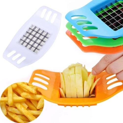 Portable Potato Cutting Device Cut Fries Potatoes Cutting Stainless Steel Multifunctional Manual Potato Cutter Kitchen Tool