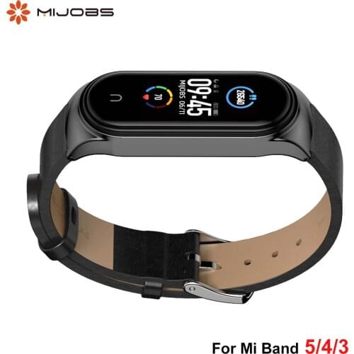 Band Strap For Mi Band 5 Wristband PU Leather for Xiaomi Mi Band 4 Bracelet Smart Watch Miband 3 Band 5 Accessories