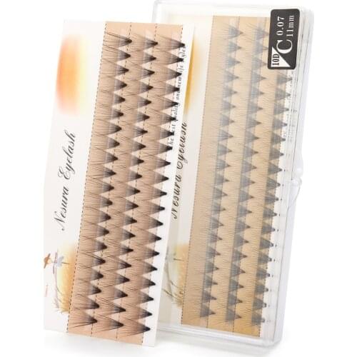 1Box Big Capacity 60 Bundles 2/3/4/5/6D Eyelash Extensions 0.07mm Thickness Mink Strip Eyelashes Individual Lashes Natural Style