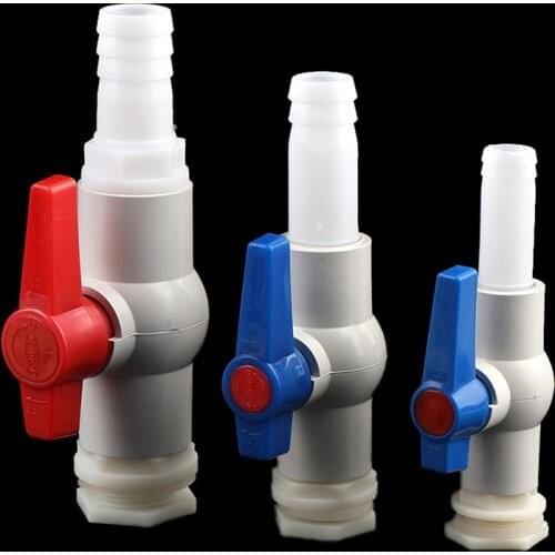 1 Pc PVC 1/2" 3/4" 1" Fish Tank Joints Aquarium Outlet Bucket Connector Aquarium Drain Fittings Water Tank Adapter