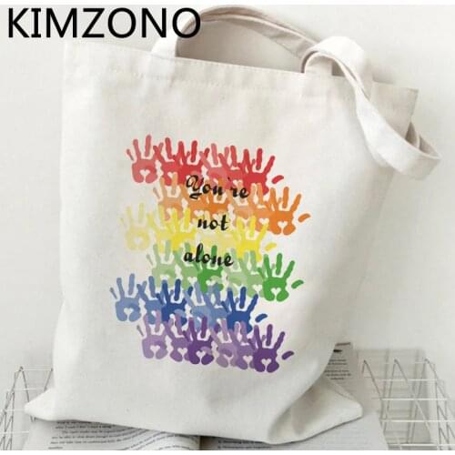Lgbt shopping bag shopping reusable bolsas de tela shopper bolsa bag bolsas ecologicas shoping fabric sacolas