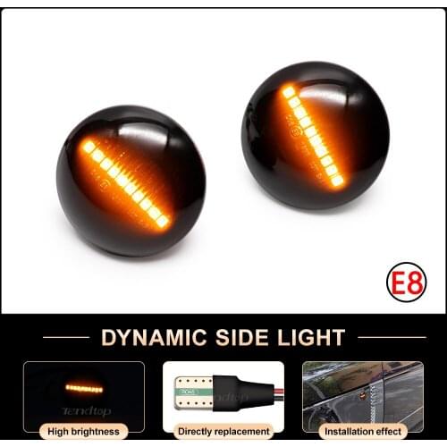 12V For Land Rover Range Rover L322 2002-2012 Side Marker Signal Lamp Dynamic LED Sequential Blinker Indicator Light Facelift