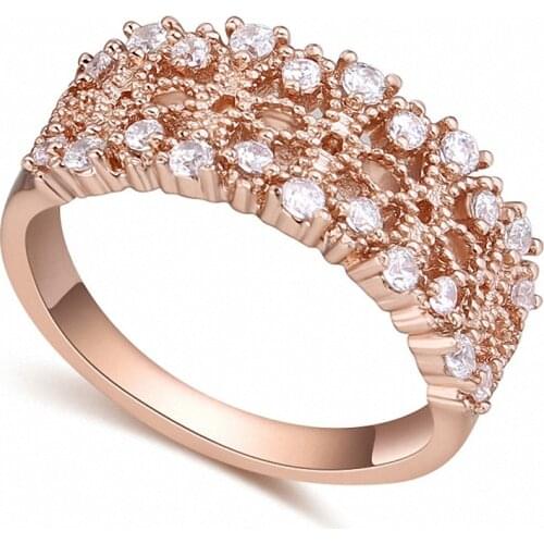 TRACYSWING Real Austrian Crystals Brand AAA Zirconia Micro Inlays Fashion Ring for women New Geometric Th-116493