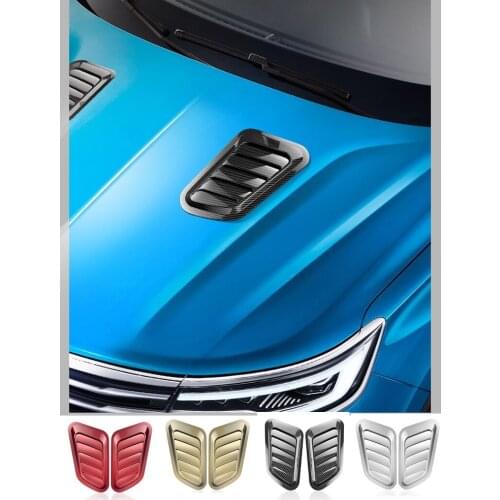 Universal Car air outlet hood decorative carbon fiber vent inlet air inlet Cover (Only decoration