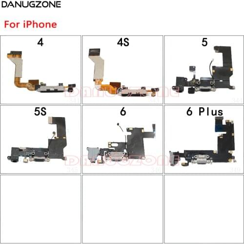 USB Charging Dock Connector Charge Port Socket Jack Plug Flex Cable For iPhone 6 Plus 5 5S 5SE 6Plus 4 4S