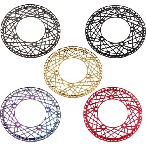 BOLANY Bike Chainring 56T BCD 130mm Mountain Bike Single Speed Chainring for Most Bicycle MTB Road Bike Folding Cycling