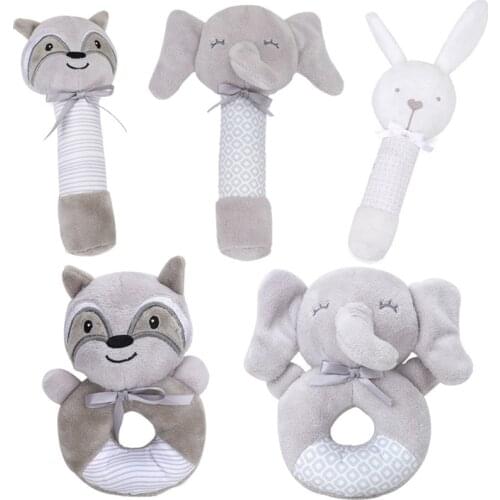 Funny Animal Baby Toys Little Loud Bell Ball Rattles Mobile Toy Baby Newborn Infant Intelligence Grasping Educational Toys Gift