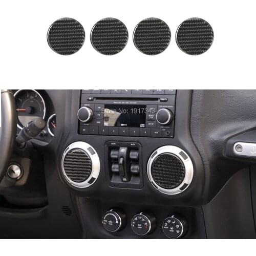 Car Dashboard Air Conditioning Vent Guard Protect Decor for Jeep Wrangler JK 2007-2017 Car Styling Accessories