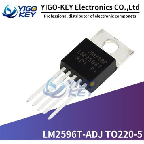 10LOT LM2596T-5.0/3.3/12V/ADJ TO220-5 Transistor LM2596T-ADJ LM2596T-3.3V LM2596T-5.0 LM2596T-12 TO-220 Voltage regulator Switch