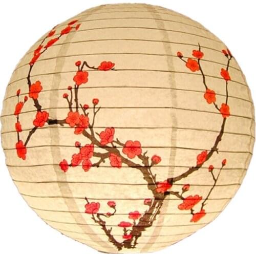 30cm Round Paper Lantern Lamp Shade Chinese Style Light Restaurant Home Decor