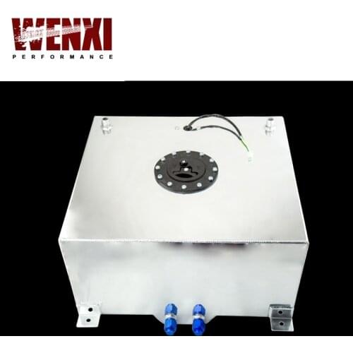 60L Aluminium Fuel Surge Tank With Sensor Fuel Cell 60L With Cap Foam Inside WX-TK41