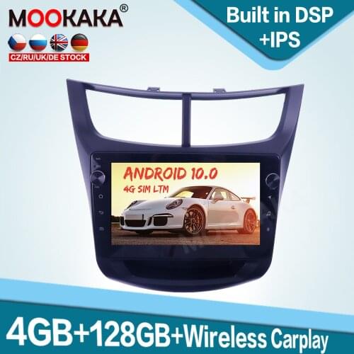 128GB Carplay Android 10.0 Car Multimedia Player for Chevrolet Sail 2015+ Auto Radio GPS Navigation Audio Stereo Head Unit DSP
