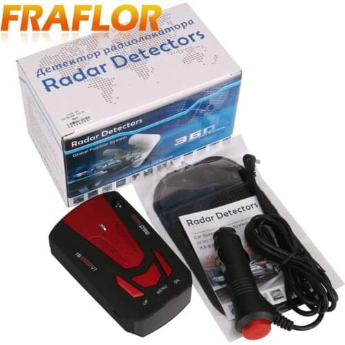 New V7 Car Radar Detector 1.5" LCD Display Radar Laser Speed Detector With English & Russian Voice Support X K KU KA