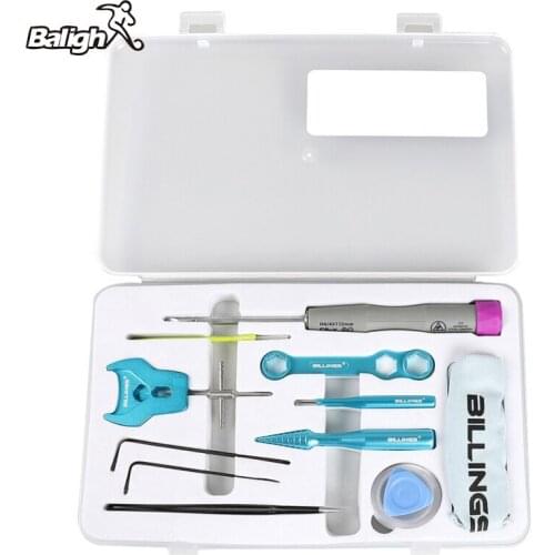 Balight Fishing Reel Maintenance Tools Repair Kit Stainless Steel Spool Locator Key Puller DIY Ball Bearing Remover