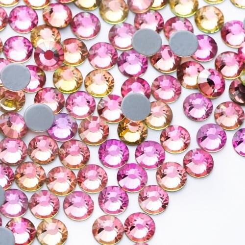 SS4-SS30 Hot Fix Rhinestones Crystal AB Hot Fix Super Glitter Strass 288-1440Pcs Hot Fix Rhinestone For Diy Fabric Garment Shoes
