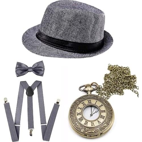 Mens 1920s vintage newspaper boy accessories retro suit, Great Gatsby custom made