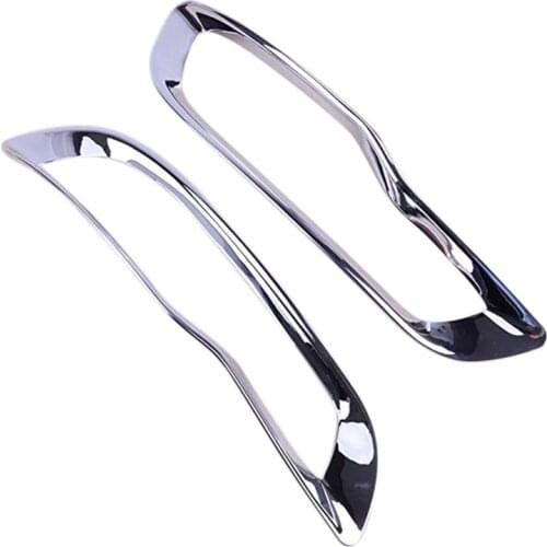 Car Exterior Molding Accessories Chrome Rear Tail Fog Light Lamp Cover Trim Frame Fit for Jeep Cherokee KL 2014