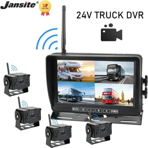 Jansite AHD 720P Camera Dash Cam Car Truck DVR Digital Wireless Rear View Camera Black Box Recorder Registrar Cyclic Recording