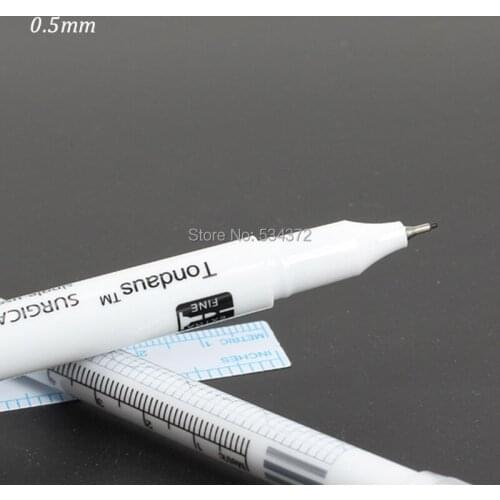10pcs * 0.5MM Makeup Eyebrow Liner Marker Pens Waterproof Skin Munsu Positioning Marker Pens