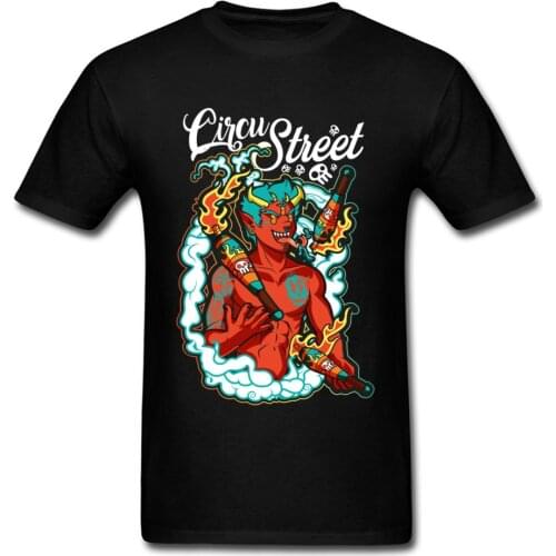 Fashion New T Shirt Juggler Demon Celebrate Tshirt Satan Mens High Quality Natural Cotton Hip Hop Cool Men T-Shirts 2018