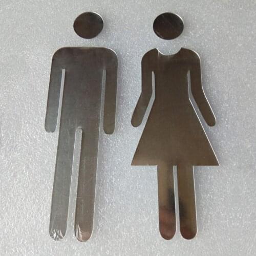 MEN & WOMEN Toilet Sign Stickers Wall Door Indicator Plaque Home Hotel