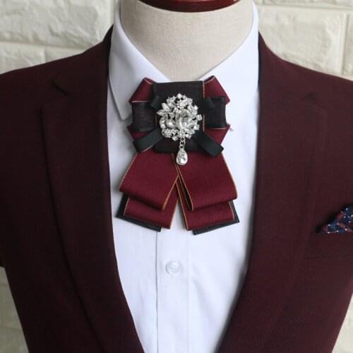 New Free Fast Shipping fashion casual Mens male women dress collar high-grade groom Groomsmen collar bow tie flowers Headdress