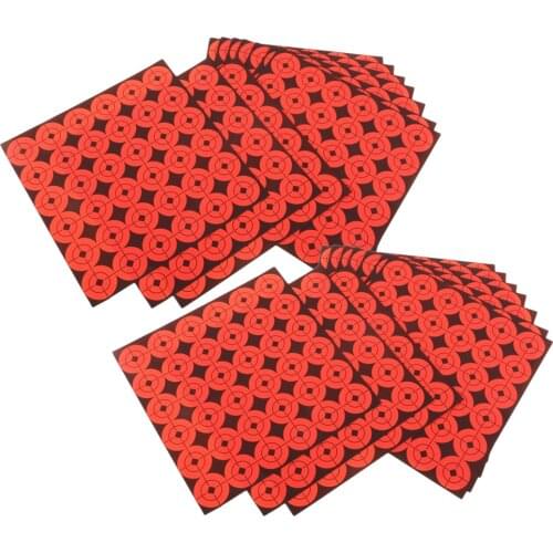 Perfeclan 720x Shooting Targets High Visibility Orange Adhesive Target Paper