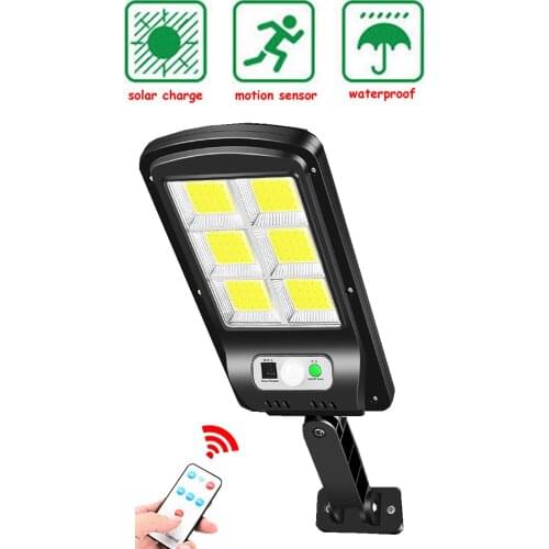 Tabular oblong 3Mode Waterproof Motion Sensor Solar Light Outdoor Street Garden Decor Sunlight Solar Wall Lamp with motion Senso