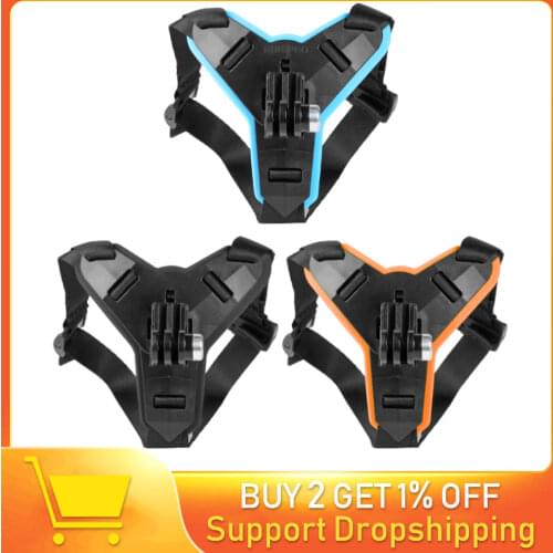 Motorcycle Helmet Chin Strap Mount Holder For GoPro Hero 9 8 7 5 OSMO Action Xiaomi Yi Action Camera Accessories