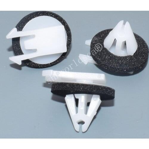 Shhworldse 100PCS POM White Automotive Taillight Baffler Rocker Panel Retaining Clip Auto Plastic Fastener For GM 11611375