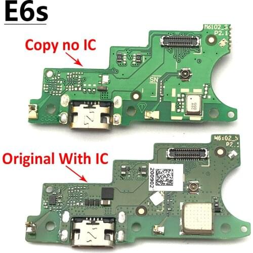 USB Charging Dock Port Connector Flex Cable Board With Microphone Replacement Parts For Motorola Moto E6S