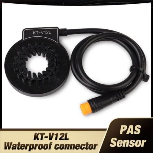 Waterproof connector Plug PAS Pedal Assist Sensor KT-V12L 6 Magnets Dual hall sensors 12 Signals
