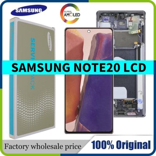 Original For Samsung Galaxy Note 20 LCD Display Touch Screen Digitizer Assembly For Samsung Note20 N980 N980F SN980F/DS Display