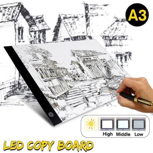 A3 LED Drawing Pad Tablet Drawing Pad Box Board Drawing Tracing Tracer Copy Board Table Pad Led Light Pad Copy Board Stencil