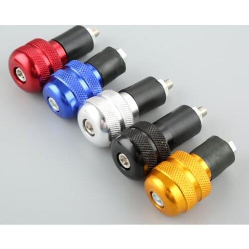1 Pair 7/8" 22mm CNC Aluminum Motorcycle Handlebar End Cover Grip End Caps Weights Plug Slider for Ducati Kawasaki Suzuki Honda