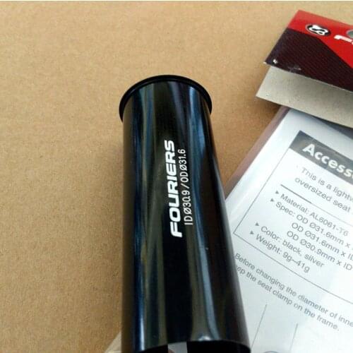 CNC Fouriers Aluminium Bike Seatpost Sleeve Shim Convert 31.6mm to 30.9mm Seat Post Reducer 90mm