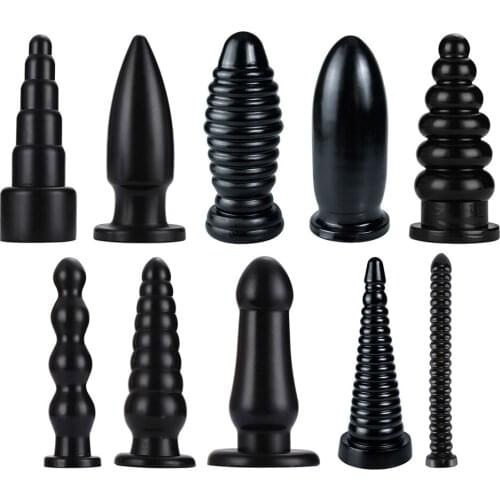 Super Huge Black Anal Plug Sex Toys For Women Anal Dilator Vaginal balls Anal Bead Dildo Masturbators Prostate Massage Butt Plug