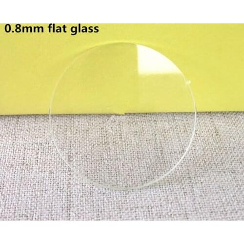 Assortment of 2pc High Quality 0.8mm Thick Round Flat Mineral Glass Size 16~34.5mm