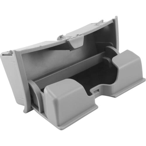 Car Sunglasses Case Holder Eye Glasses Box Cage Clip Organizer Plastic Storage Box for BMW X5 X6 F15 F16 2014-2017 Gray