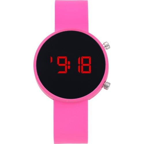 Womens Watches Digital LED Electronic Watch Men Kids Gold Dial Silicone Watchband Fashion Sport Wrist Watch reloj mujer