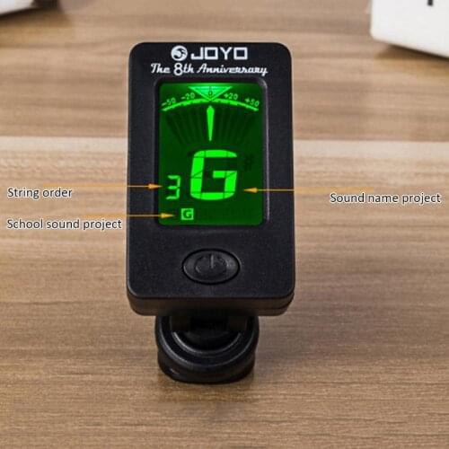 Guitar Parts Chromatic Clip-On Digital Tuner For Acoustic Guitar Bass Violin Ukulele Guitar Parts Stringed Instruments